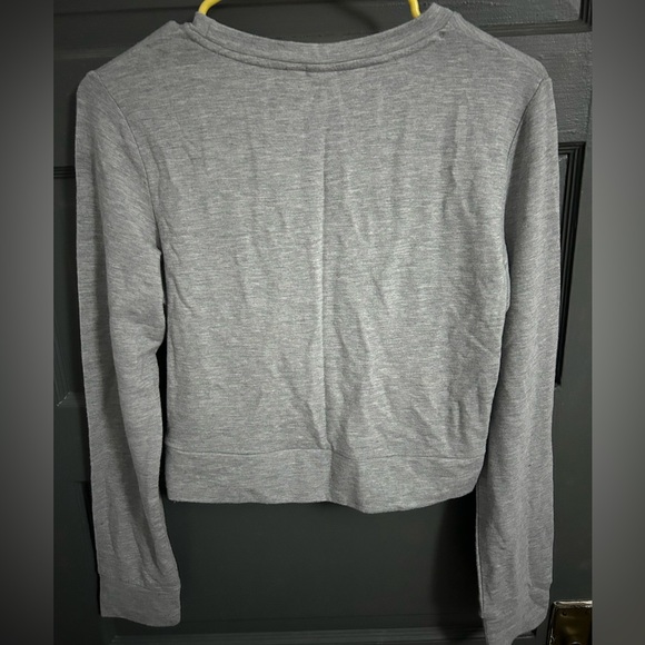 Twik long sleeve knotted waist crop tee - Picture 4 of 4